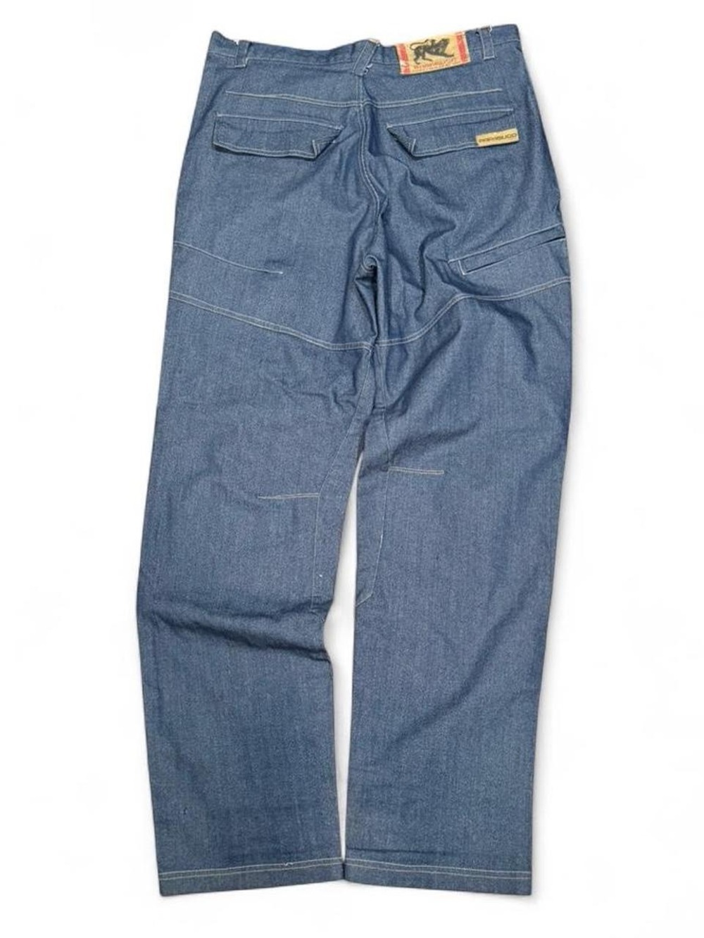 Y2K Parasuco Flap Indigo Moto Slim Bootcut Jeans